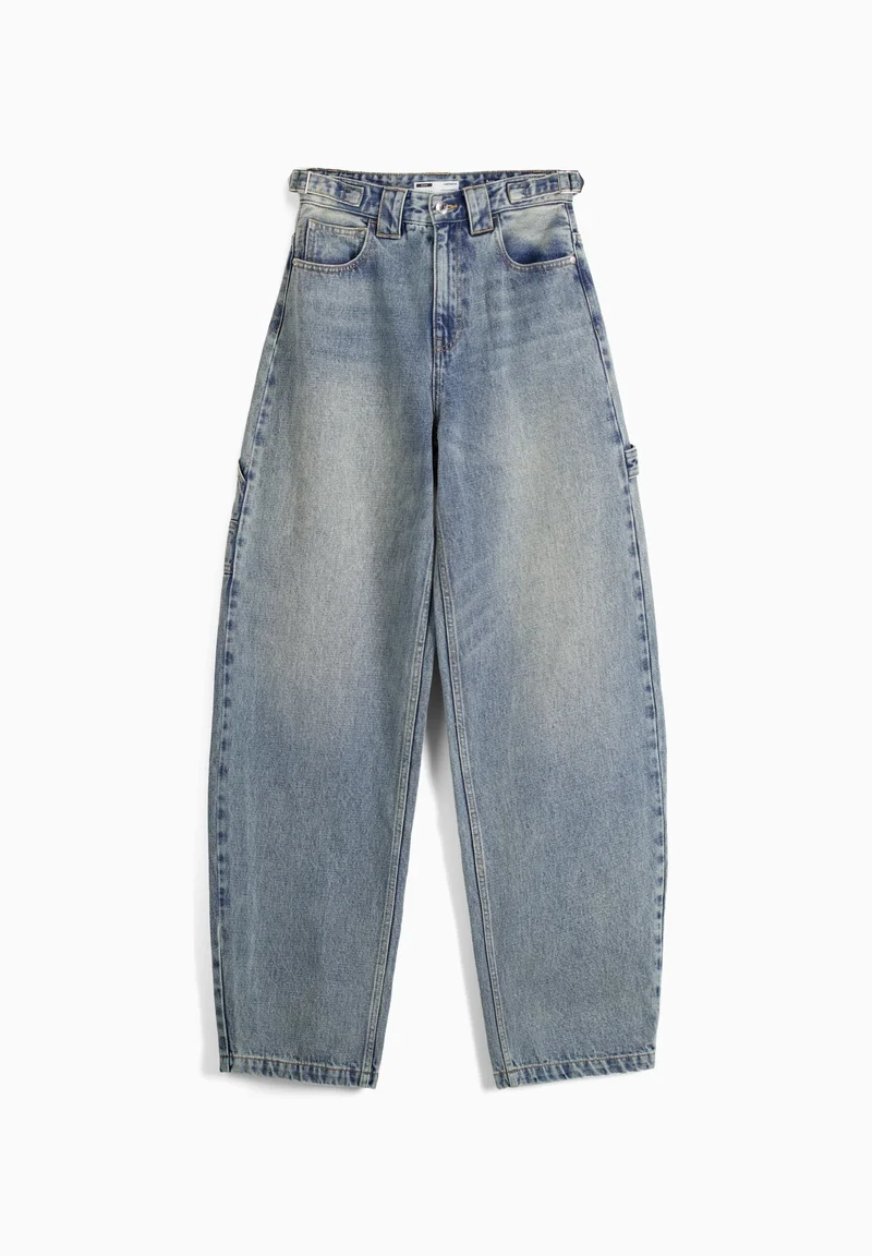 Light Ozone Bleach Washed Summer Denim