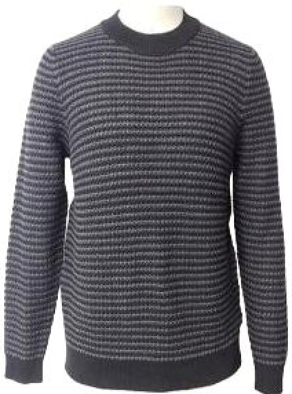 Men's Colorblock Striped Crewneck Knit